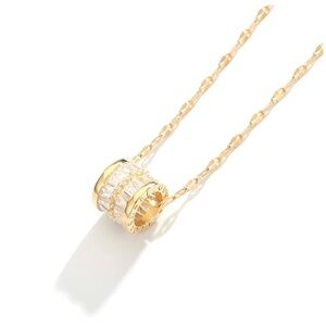 18K GOLD PLATED STAINLESS STEEL NECKLACE, INTENSITY